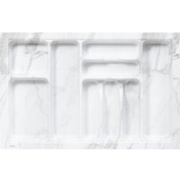 Лоток для столовых приборов AKS 800 Marble 735x485 (бело-серый мрамор)