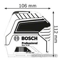 Лазерный нивелир Bosch GLL 2-10 Professional [0601063L00]