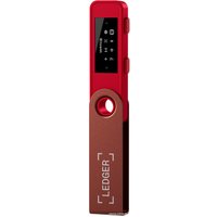 Аппаратный криптокошелек Ledger Nano S Plus (рубиновый красный)