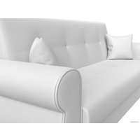 Диван Лига диванов Лига-019 118382 (экокожа, белый/подушки белый)