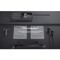 Кнопочный телефон Olmio X15 (черный/оранжевый)