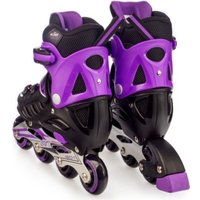 Роликовые коньки TIAN-E TE-761PRS (р. 31-34, черный/фиолетовый)