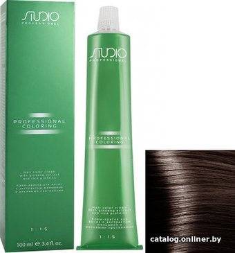 Крем-краска для волос Kapous Professional Studio с женьшенем S 5.81 светлый коричнево-пепельный