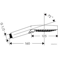 Душевая лейка Hansgrohe Raindance Select S 120 3jet 26014000