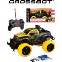 Автомодель Crossbot Джип Трофи Мастер 870597 (черный/желтый)