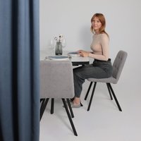 Стул Мамадома Rommy (b22 Grey Lux/черный)