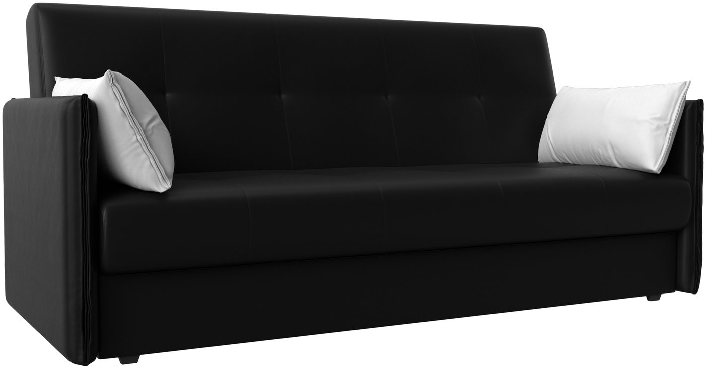 

Диван Лига диванов Лига-018 117890 (экокожа черный/подушки белый)