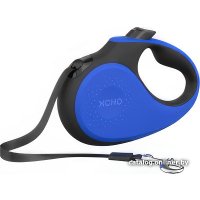 Поводок-рулетка XCHO Лента 5м (S, синий/черный)