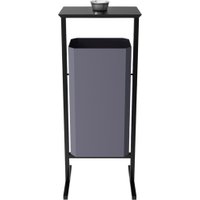 Уличная урна Allerd Стандарт 50л с пепельницей (серый)