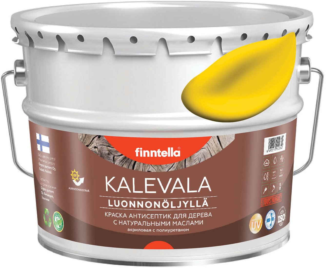

Краска Finntella Kalevala Keltainen F-13-1-9-FL129 9 л (желтый)