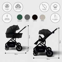 Универсальная коляска Bubago Lotta BG 150-1 (3 в 1, черный)