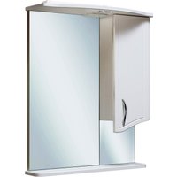  Runo Шкаф с зеркалом для ванной Севилья 60 правый