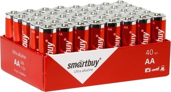 Батарейка SmartBuy Ultra Alkaline AA 40 шт. LR6/40