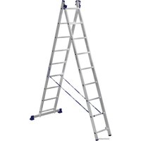 Лестница-стремянка Алюмет двухсекционная универсальная 5209 2x9