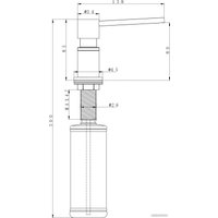 Дозатор для жидкого мыла Paulmark Kraft D003-431(WH) (белый/белый матовый)