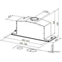 Кухонная вытяжка Faber Inca Lux 2.0 EG8 X/BK A70 [110.0356.558]