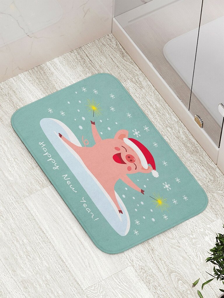 

Коврик для ванной JoyArty Счастливая свинка bath_78057