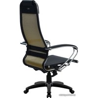 Офисное кресло Metta SU-1-BK Комплект 4, Pl тр/сечен (пластиковые ролики, золотой)