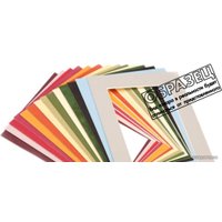 Паспарту для фоторамок Палитра 15x21 (21x30) ПУ140 (серо-голубой бархат)