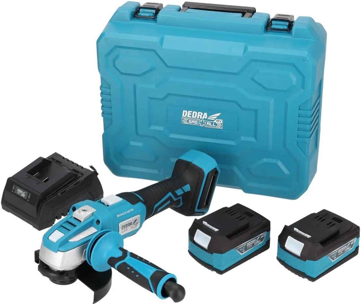 

Угловая шлифмашина Dedra DED7030A10 (с 2-мя АКБ, кейс)