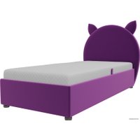 Кровать Mebelico Бриони 820х1880 (микровельвет, фиолетовый)