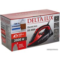 Утюг Delta LUX DE-3000 (черный/красный)