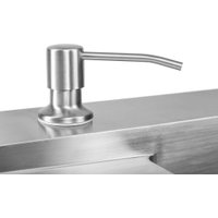 Кухонная мойка Saniteco 6550-R (с сифоном, дозатором и коландером)