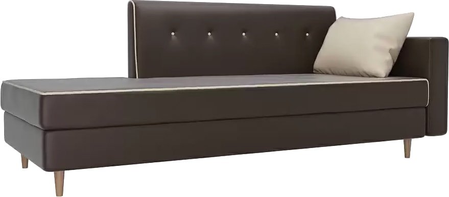 

Тахта Лига диванов Селена 105247 (правый, экокожа, коричневый/бежевый)