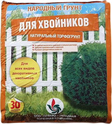 

Грунт Народный грунт Садовая земля для хвойников 4607049610786 (30 л)