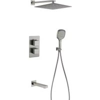 Душевая система  Grocenberg GB5050 с термостатом (никель)