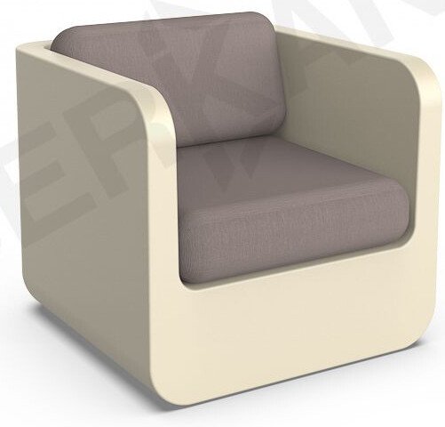 

Кресло Berkano Grace с подушками 230_028_12 (бежевый/кофейный)