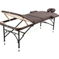 Массажный стол Atlas Sport складной Strong 70 см 3-с алюминиевый (коричневый)