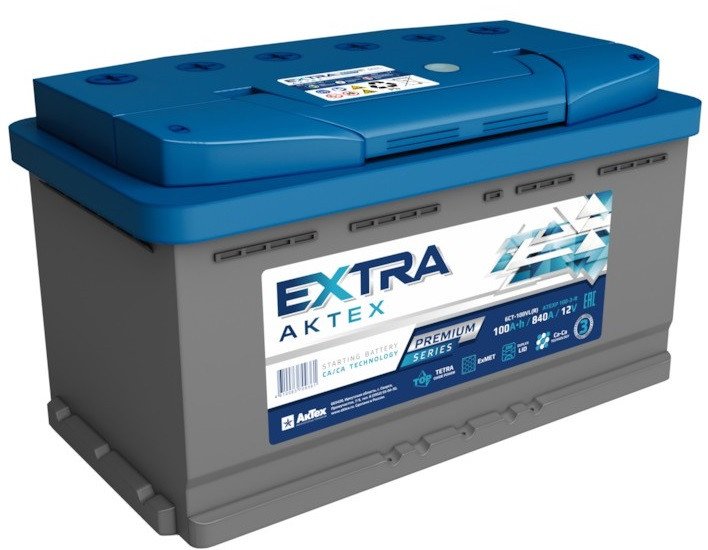 Автомобильный аккумулятор АкТех Extra Premium R+ (100 А·ч)