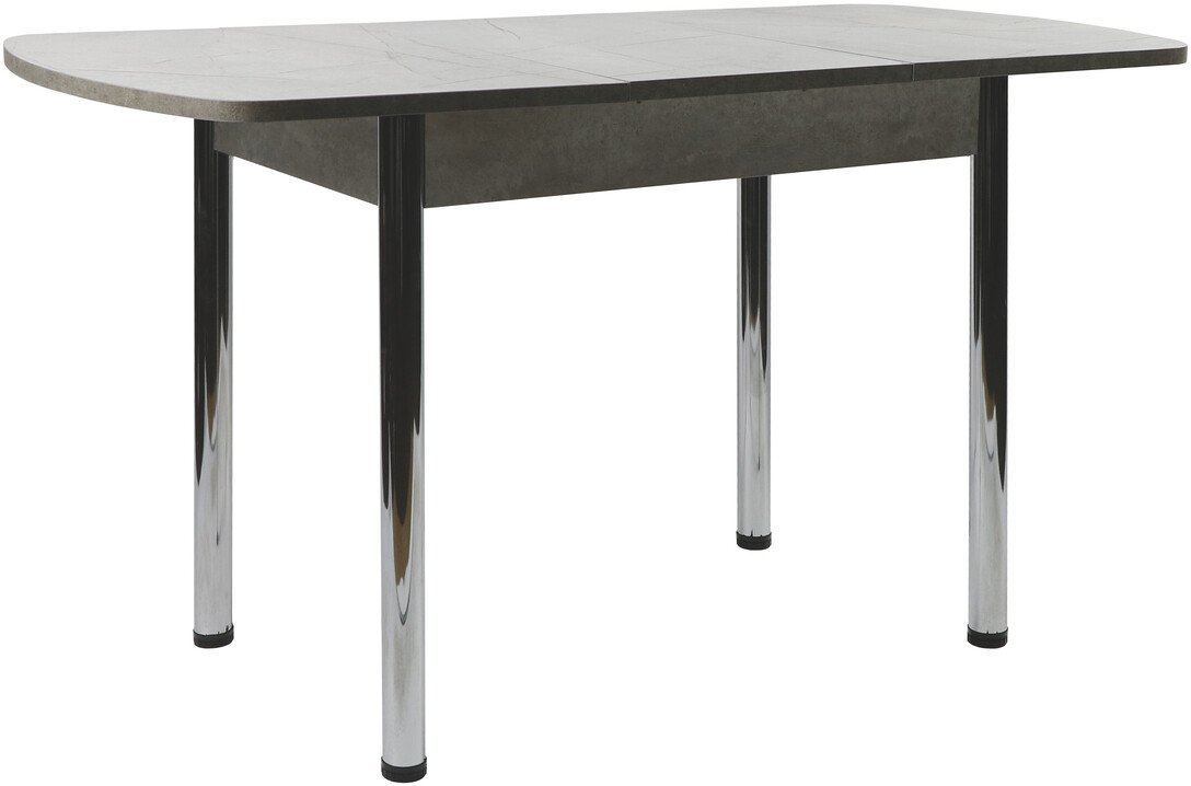 

Кухонный стол ВВР Раздвижной пластиковый (каспий серый/прямое хром)