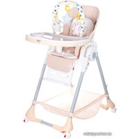 Высокий стульчик Martin Noir Nula Lux (Beige Marble) 0+