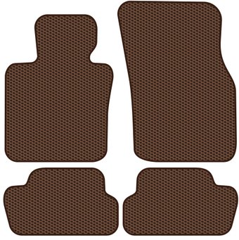 Комплект ковриков для авто Alicosta Mini Hatch III (хэтчбек 3 дв / F56) 2013 - 2018 (коричневый, сота)