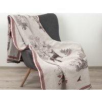 Плед Беларускі лён 125x195 23С25-ШР/у./р. (1 Зимний лес/сорт1)