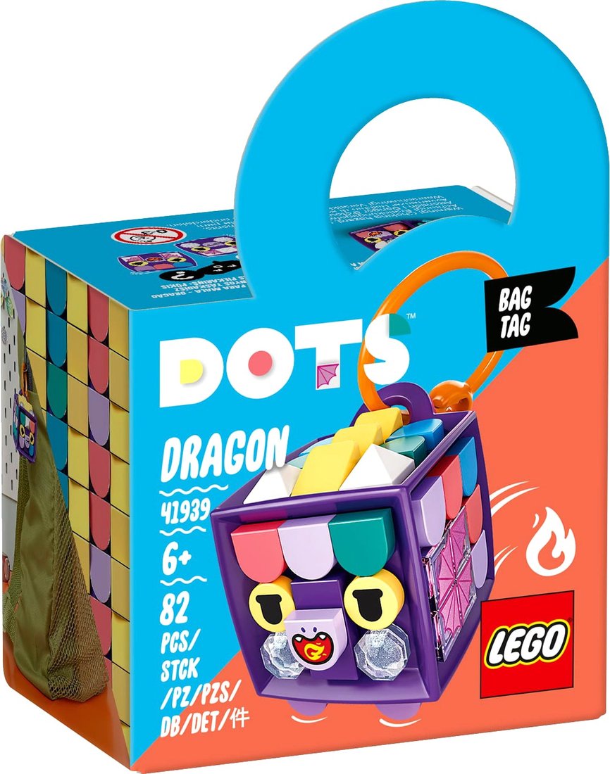 

Конструктор LEGO Dots 41939 Брелок для сумки Дракон
