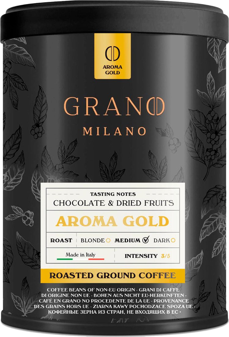 

Кофе Grano Milano Aroma Gold молотый 250 г