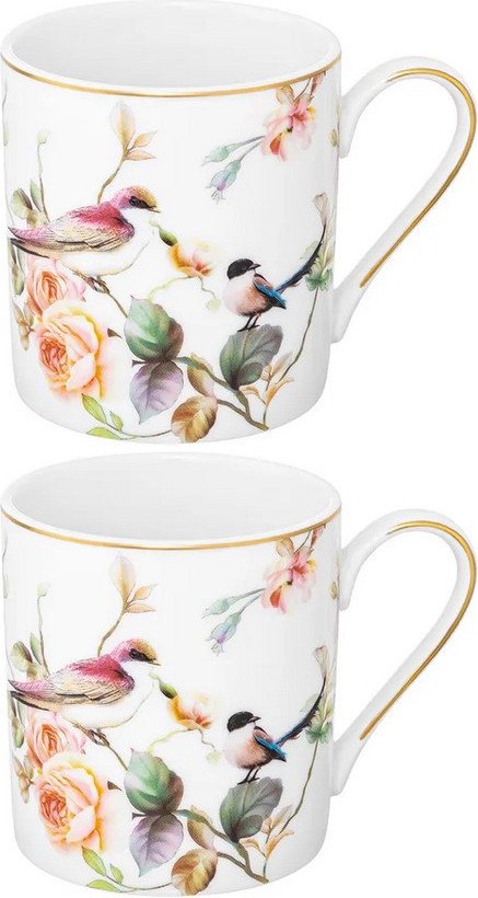 Набор кружек Elan Gallery Певчие птички New Bone China 730872