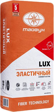 

Клей для плитки Тайфун Lux повышенный эластичности (25 кг)