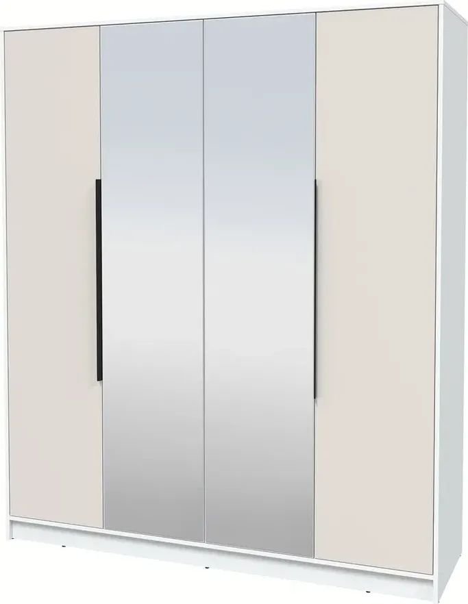 

Шкаф распашной Интерлиния Концепт КТ-Ш4з Глосс (белый платинум/кашемир)