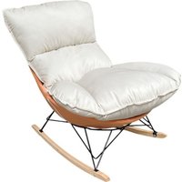 Кресло-качалка Mio Tesoro Монга-2 (бежевый/оранжевый)