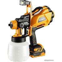 Краскораспылитель Deko DKSG20K3 (с 1-им АКБ, желтый/черный)