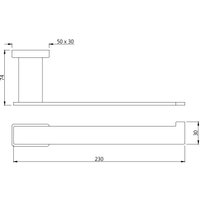 Держатель для полотенца Artize Quadra QUA-BLM-61723