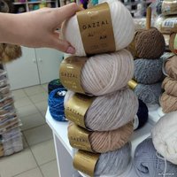 Пряжа для вязания Gazzal Alpaca Air 78 50 г 140 м (светло-серый, 4 мотка)