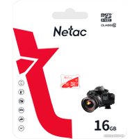 Карта памяти Netac microSDHC P500 ECO 16GB
