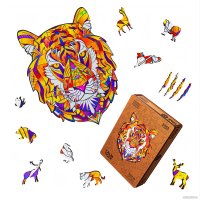 Пазл Sima-Land Calm Tiger 9375721 (141 эл)