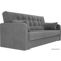 Диван Лига диванов Надежда 103076 (велюр, серый)