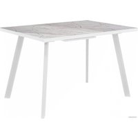 Кухонный стол Гальваник Borg ПГ-38 (оникс/опоры эмаль белый муар)